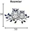 Sowy geometryczne DEKORACJA ŚCIENNA obraz na ścianę